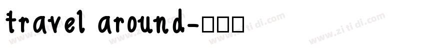 travel around字体转换